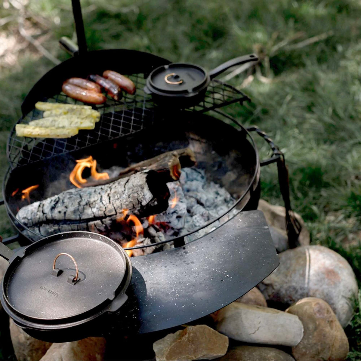 Cowboy Fire Pit Grill - 23" Bundle